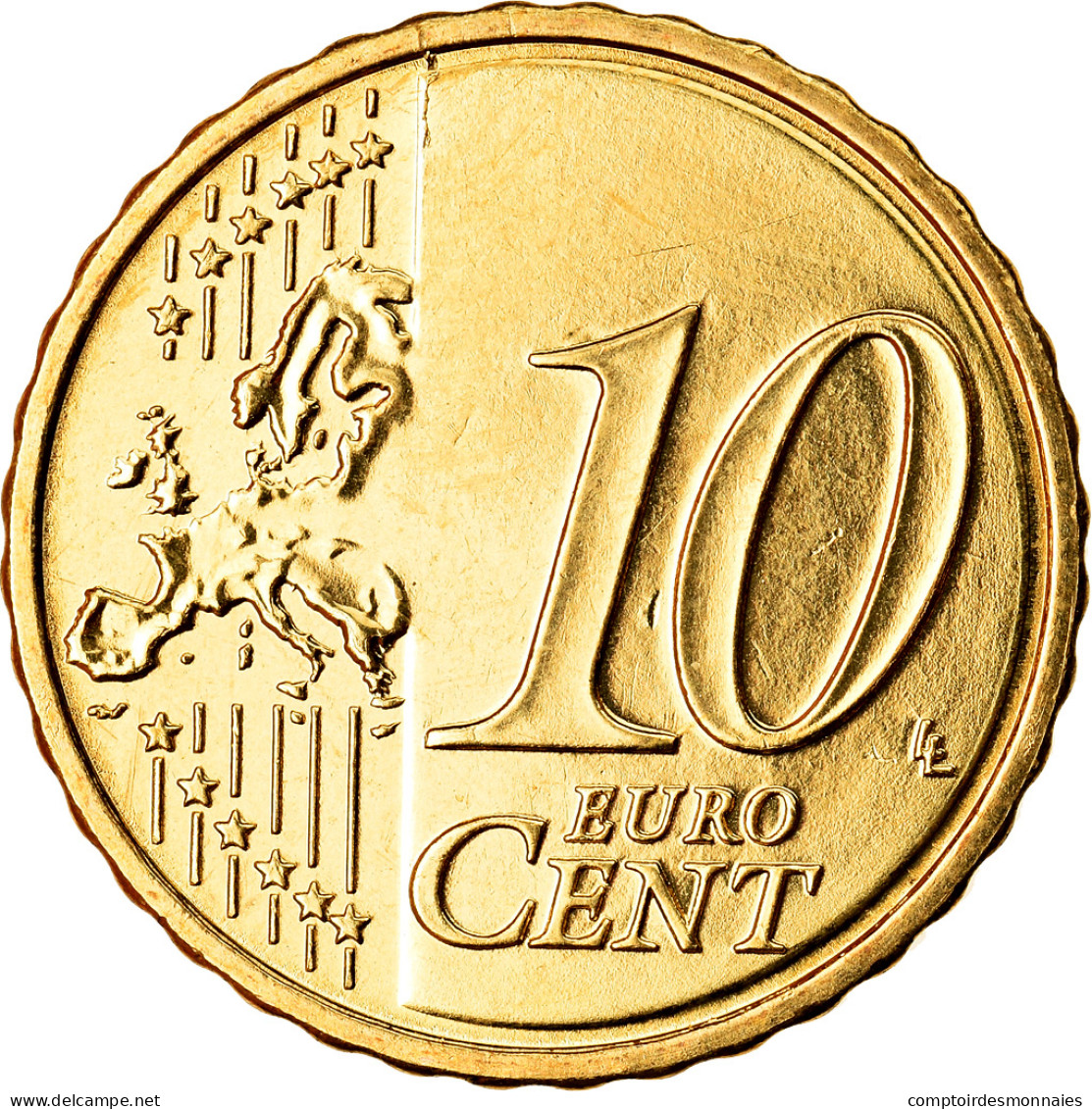 Chypre, 10 Euro Cent, 2009, SPL, Laiton, KM:81 - Cipro