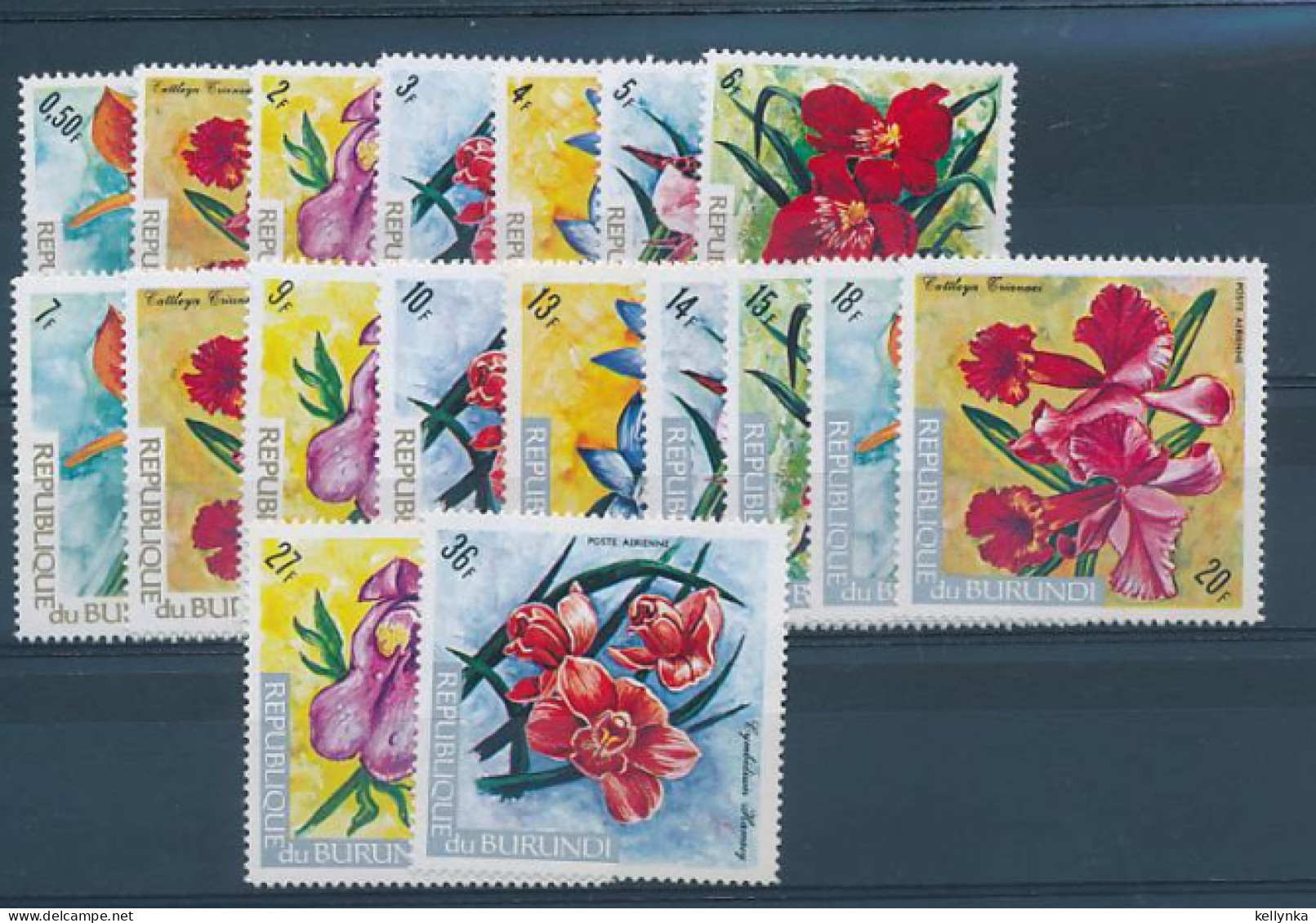 Burundi - 541/551 + PA255/261 - Orchidées - 1972 - MNH - Unused Stamps