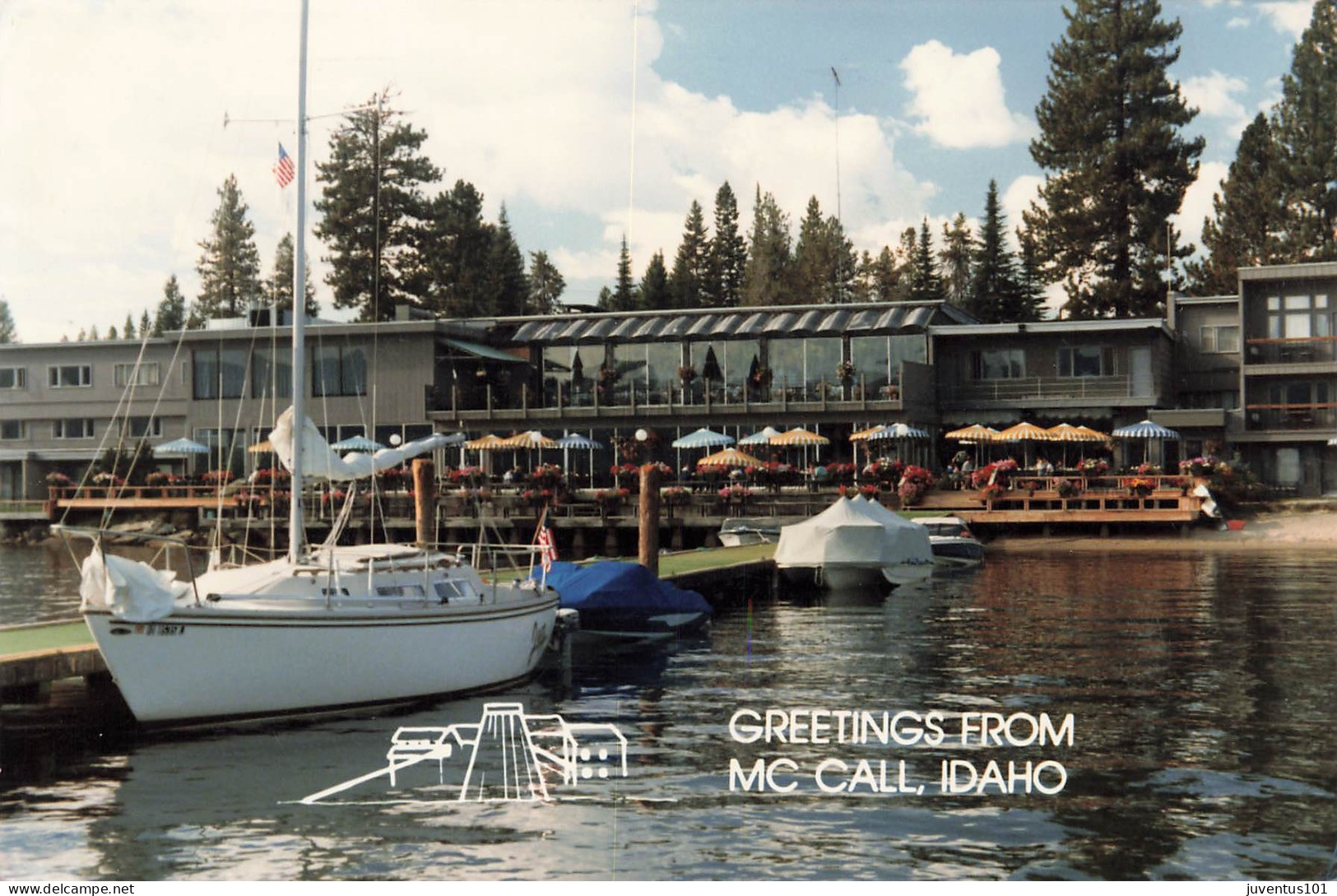 CPSM Greetings From Mc Call,Idaho-TRES RARE-Timbre      L2398 - Autres & Non Classés