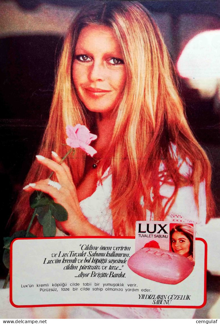 LUX SOAP ADVERTISING/ BEAUTY SOAP OF THE STARS "BRIGITTE BARDOT" - Produits De Beauté