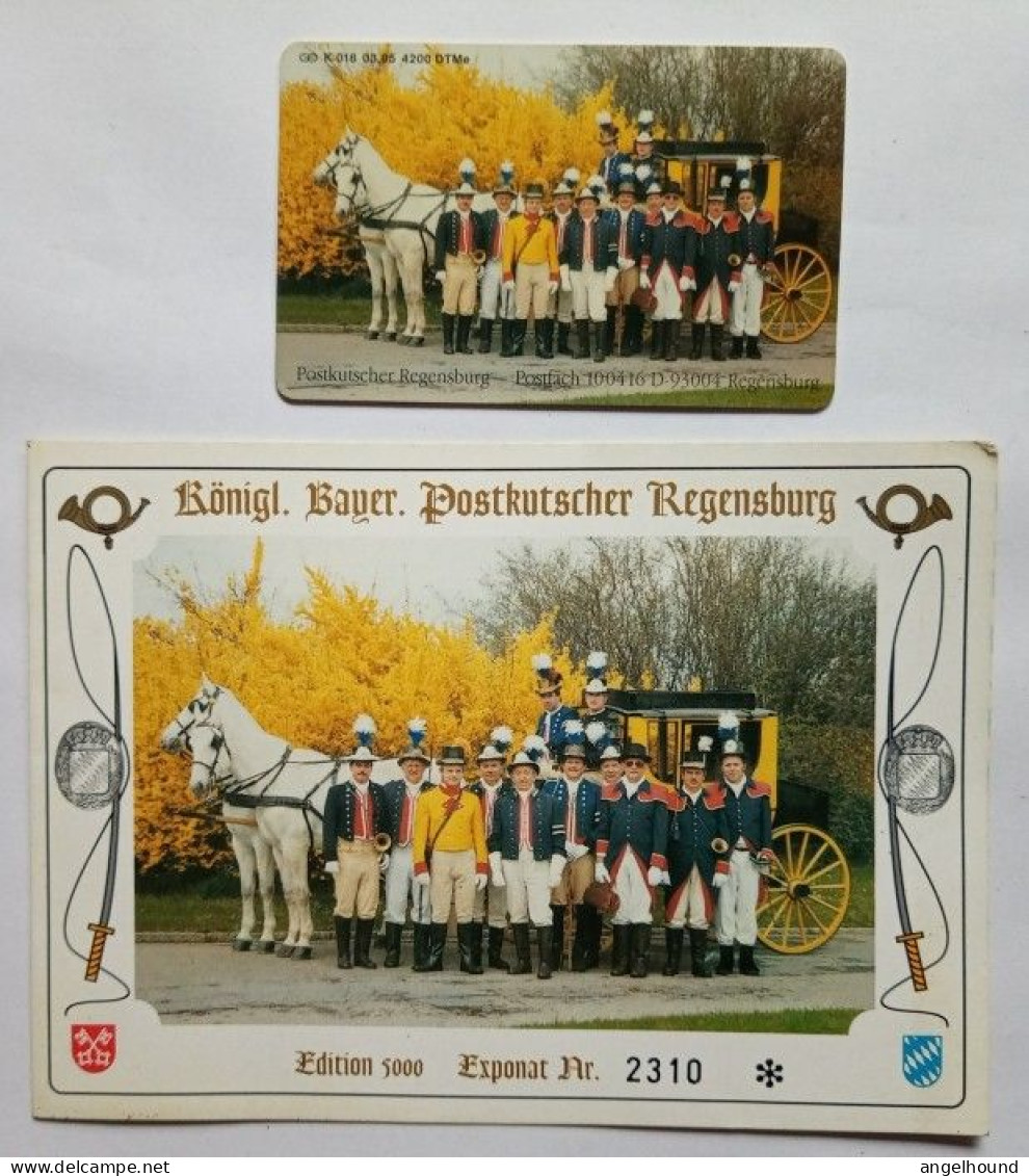 Germany 6DM MINT K 018 03.95 4,200 Mintage - Koniglische - Bayerische Postkutscher Regensburg - K-Serie : Serie Clienti
