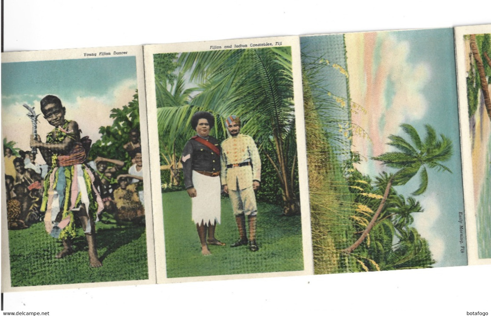 CARNET 18 PHOTOS (recto Verso) LOLOMA FIJI ISLANDS  (voir Timbre ) - Fidji