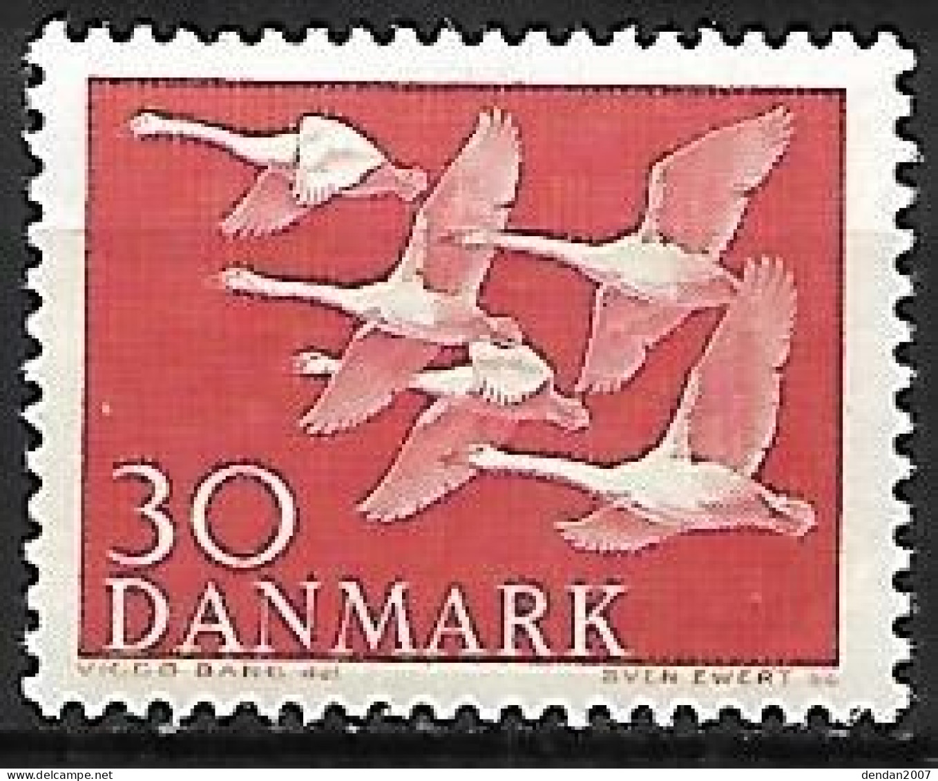 Denmark - MNH ** 1956 :  Whooper Swan  -  Cygnus Cygnus - Cigni