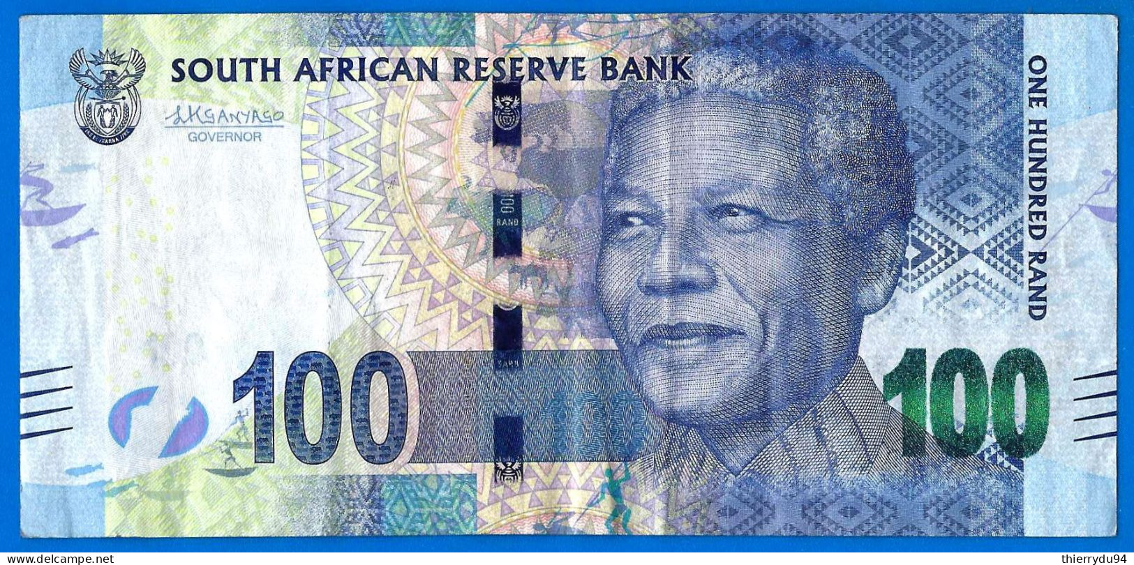 Afrique Du Sud 100 Rand 2015 Nelson Mandela Animal South Africa Que Prix + Port Billets Rands Paypal Bitcoin Crypto OK - South Africa