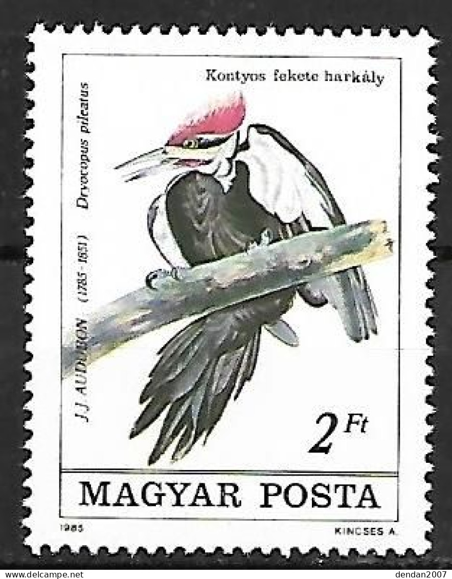 Hungaria (Magyar) - MNH ** 1985 :  Pileated Woodpecker  -  Dryocopus Pileatus - Climbing Birds