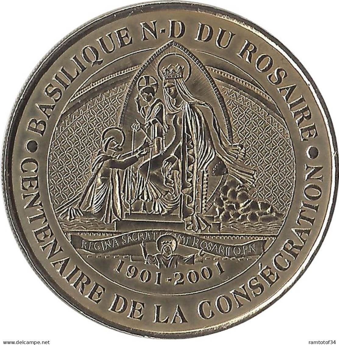 2001 MDP138 - LOURDES 3 - Basilique ND Du Rosaire / MONNAIE DE PARIS - 2001