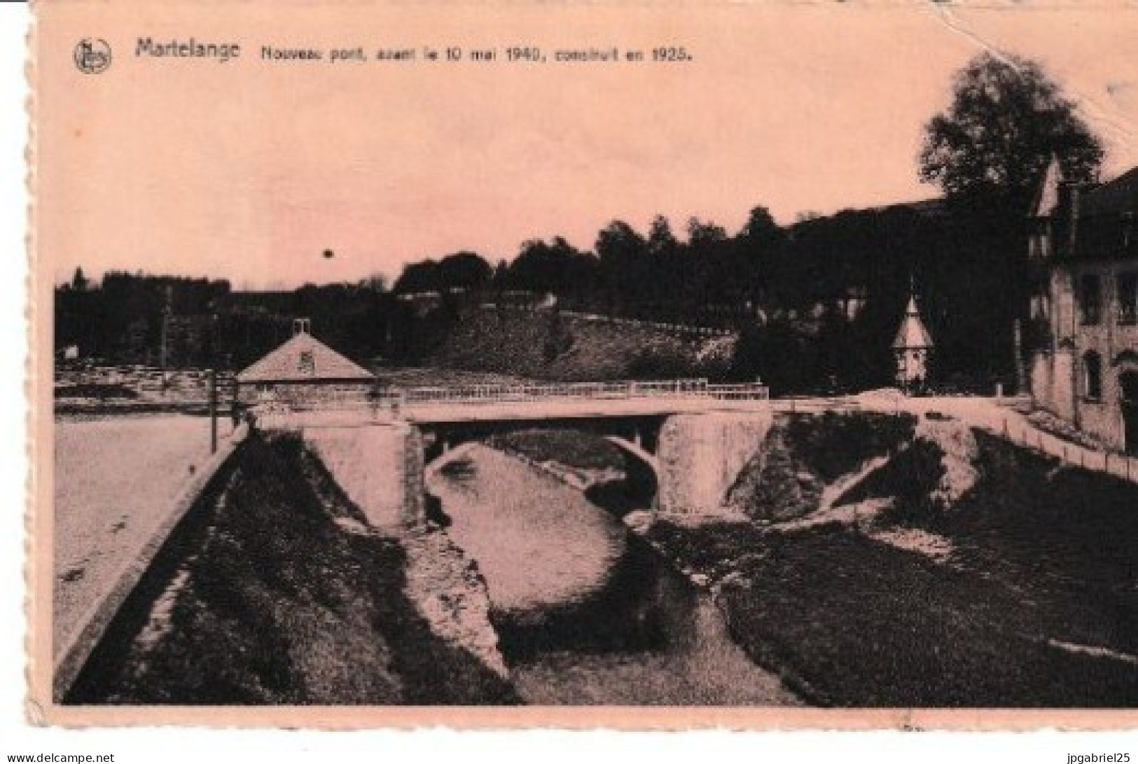 MP Martelange Nouveau Pont Avant Le 10 Mai 1940 Construit En 1925 - Martelange