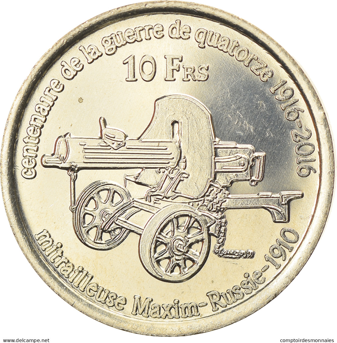 Monnaie, France, 10 Francs, 2016, Bassas Da India, SPL, Cupro-nickel Aluminium - Otros & Sin Clasificación