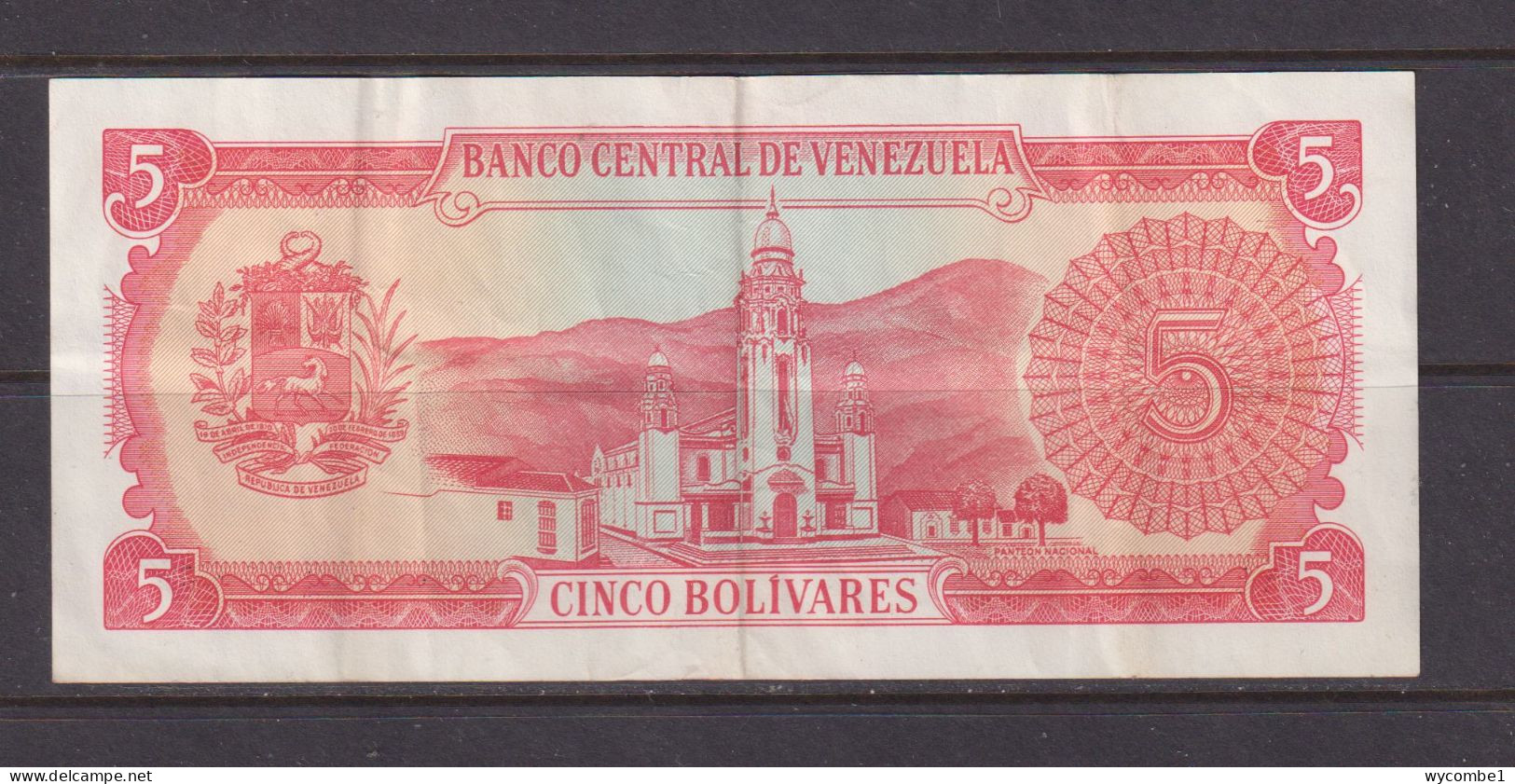 VENEZUELA -  1989 5 Bolivars Circulated  Banknote - Venezuela