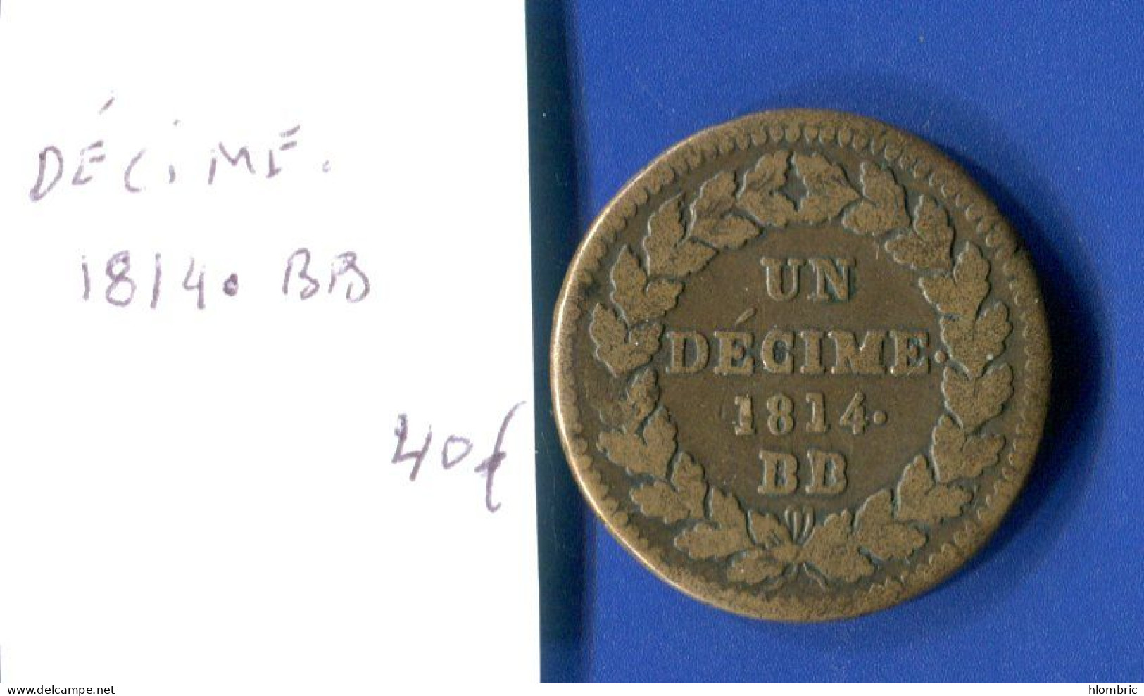 Décime  1814.  Bb - 10 Centimes