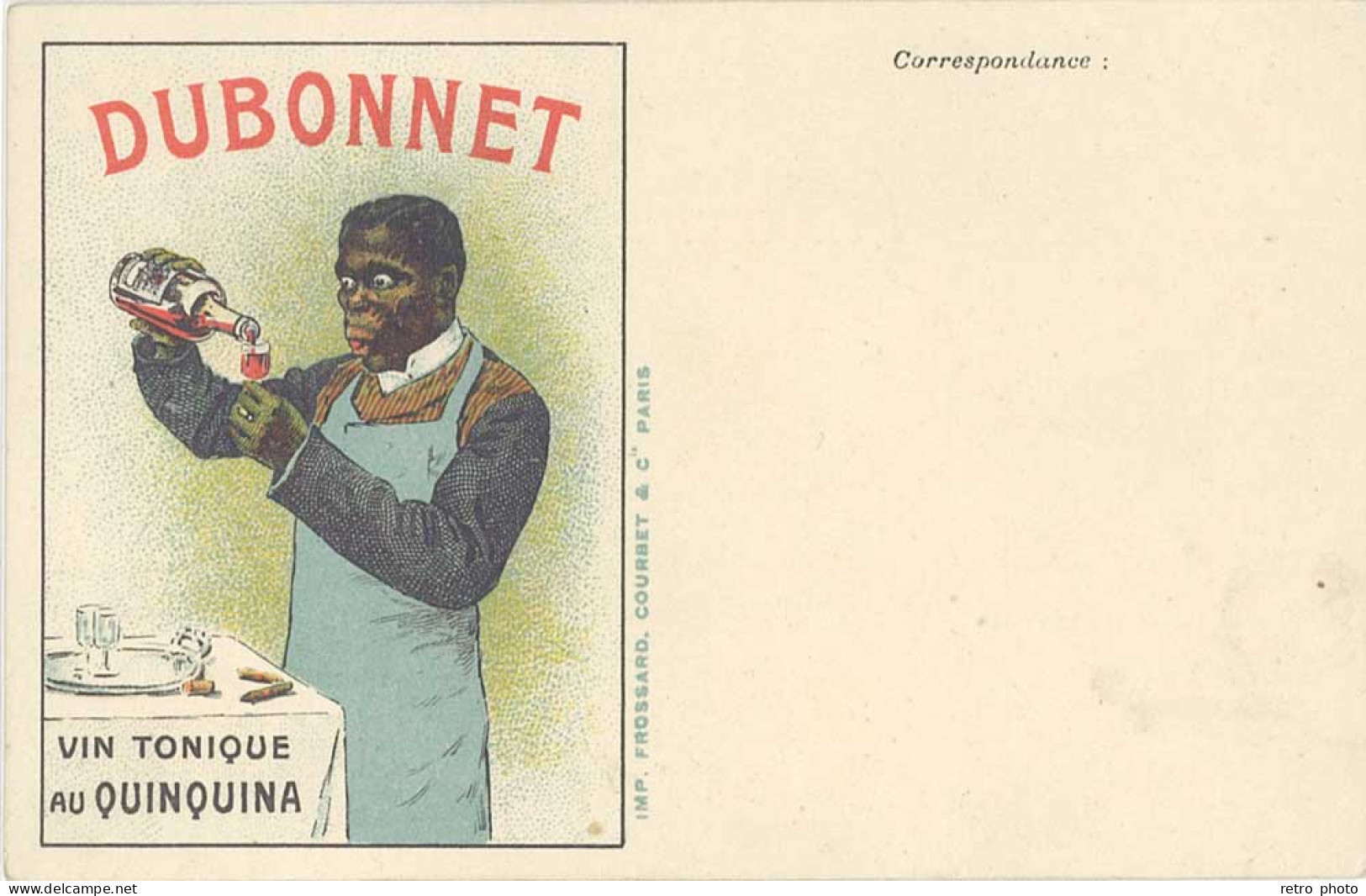 B Dubonnet, Vin Tonique Au Quinquina, Négritude - Publicité