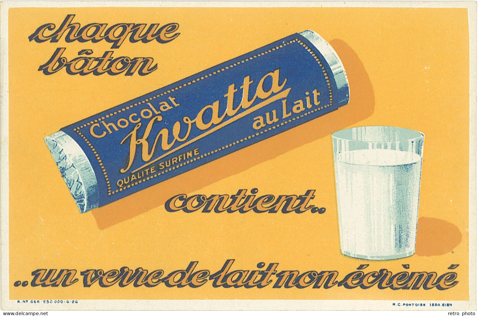 TB Chocolat Kwatta Au Lait …. – Chaque Bâton Contient Un Verre De Lait  … - Publicidad