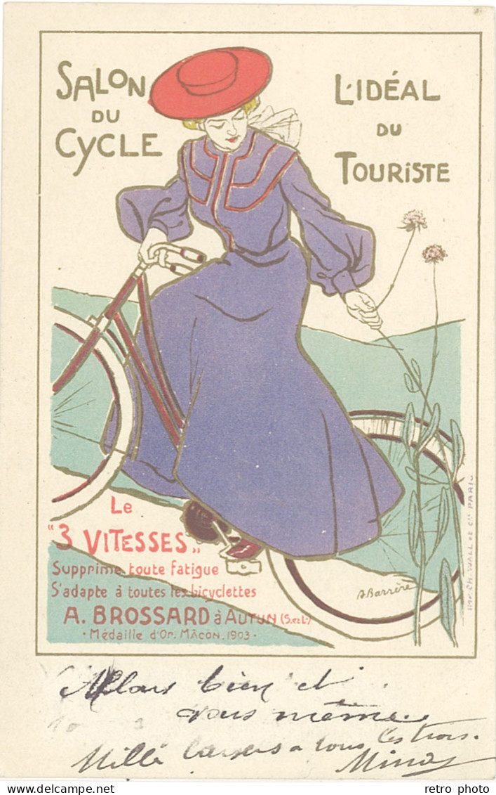 B Salon Du Cycle, L’idéal Du Touriste – A. Brossard à Autun - Advertising