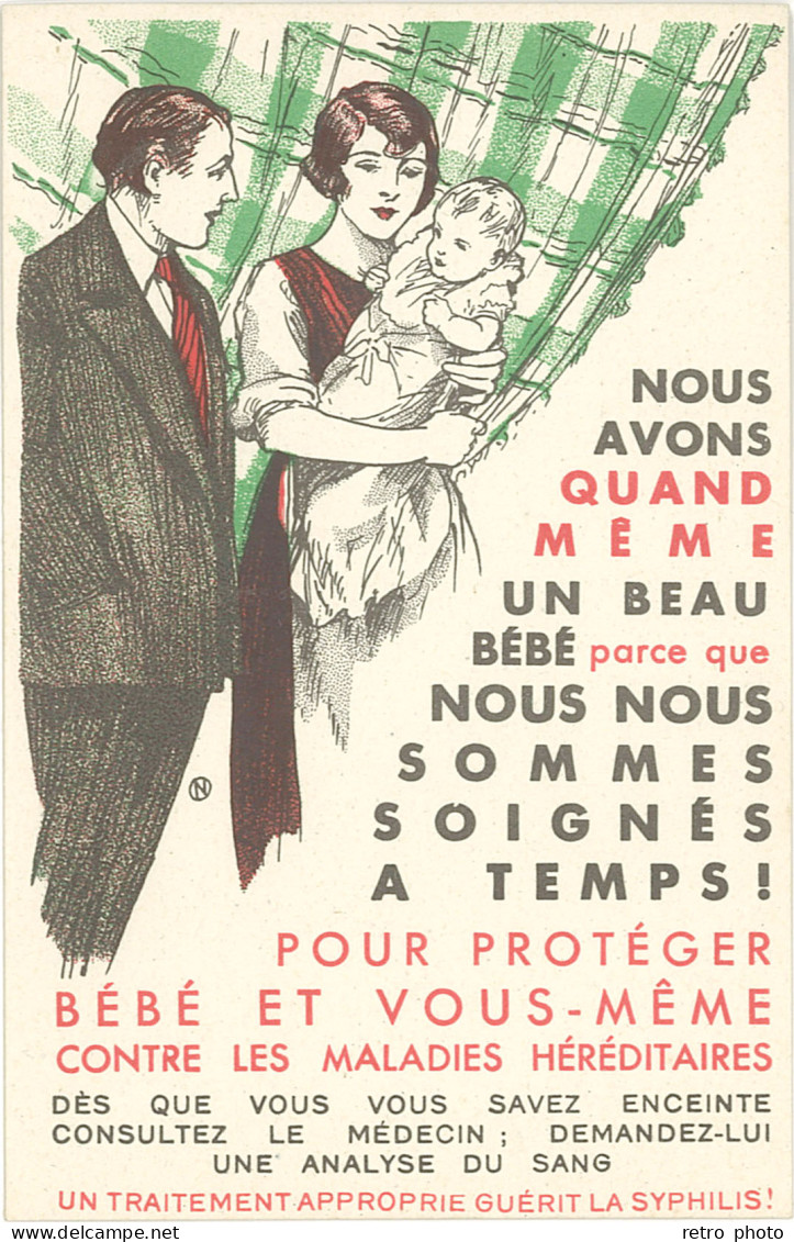 TB « Nous Avons Quand Même Un Beau Bébé … Consultez Le Médecin » - Werbepostkarten