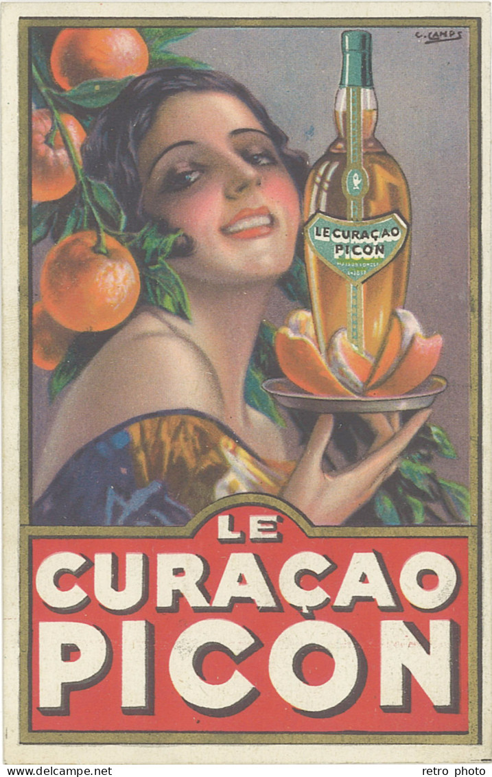 TB Le Curaçao Picon, Signée Camps - Advertising