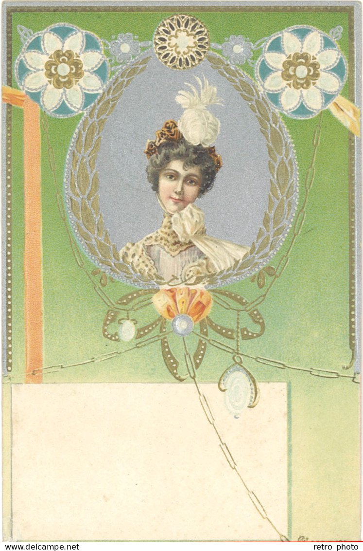 B Femme Période Art Nouveau - Altri & Non Classificati