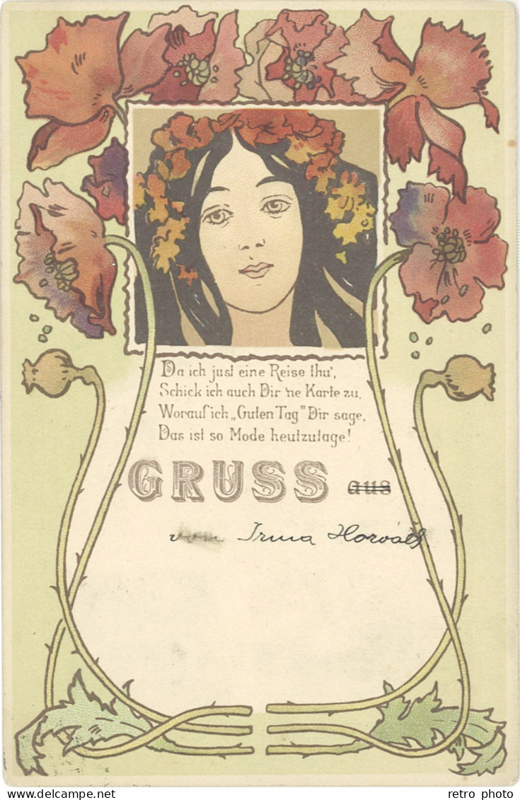 LD Femme Période Art Nouveau - Gruss Aus - Other & Unclassified