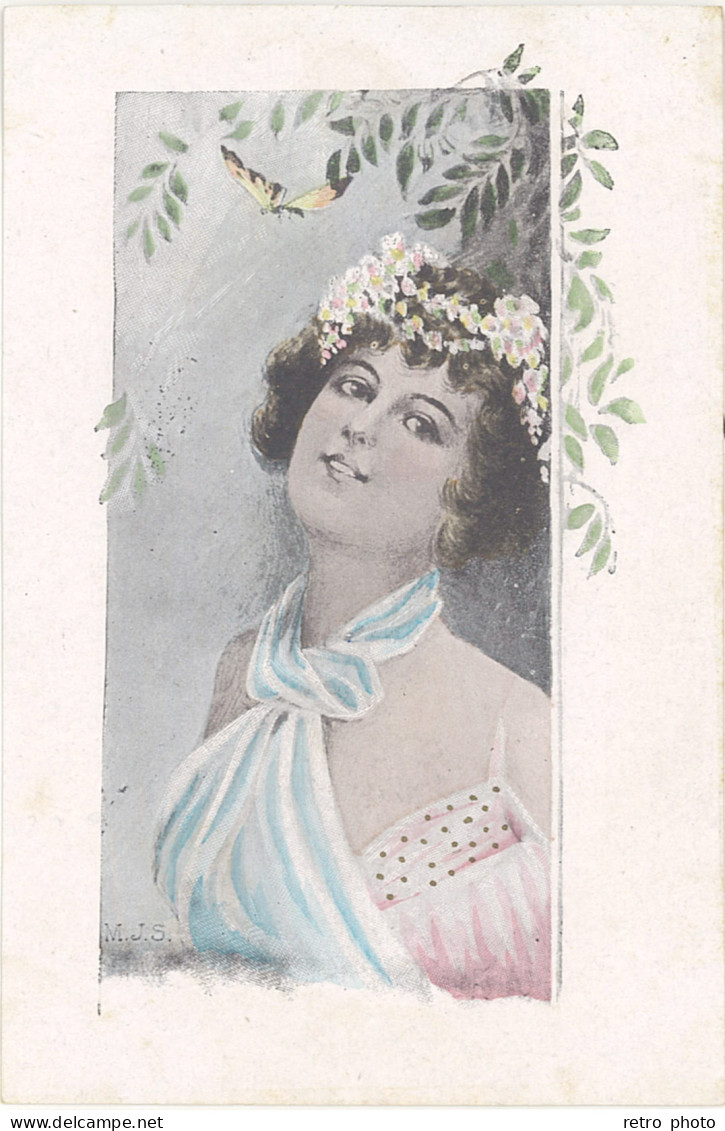 TB* Femme Période Art Nouveau - Altri & Non Classificati