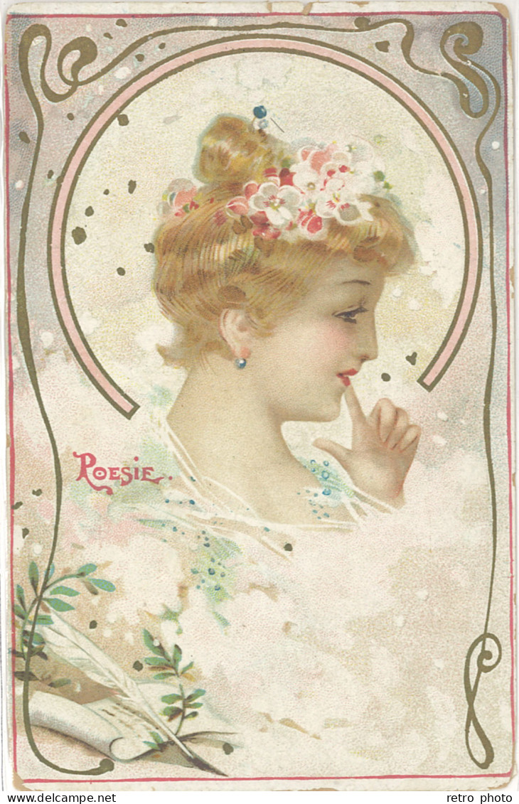 D Femme Période Art Nouveau - Poésie - Altri & Non Classificati