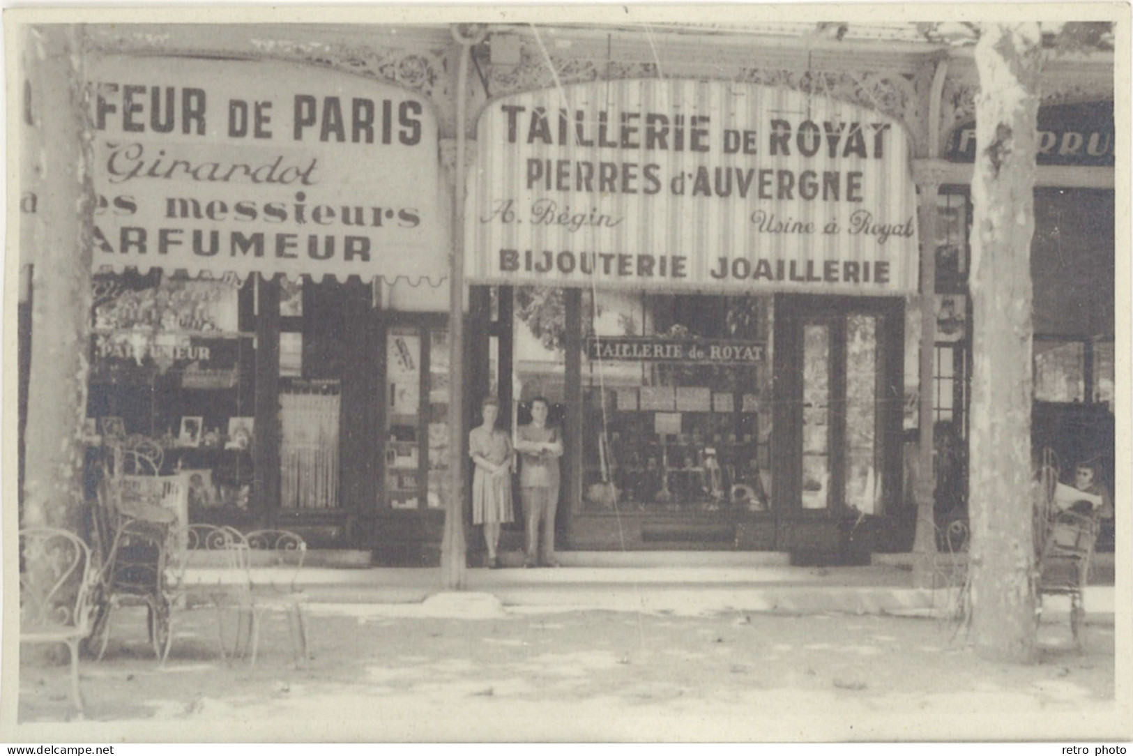 TB 03 – Carte-photo Magasin Taillerie De Royat / Vichy (?) - Vichy