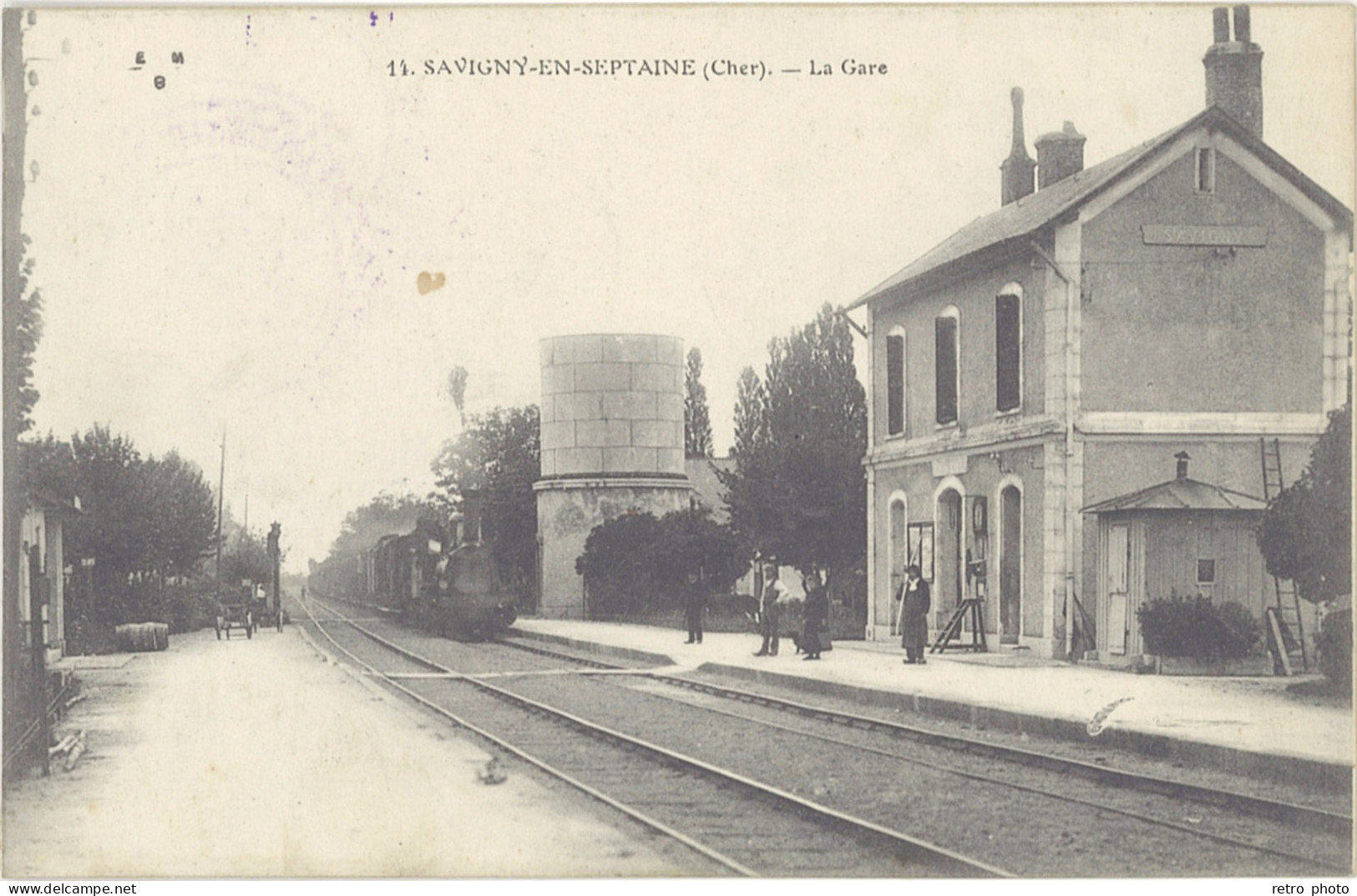 B 18 – Savigny En Septaine – La Gare (train, N°14) - Autres & Non Classés