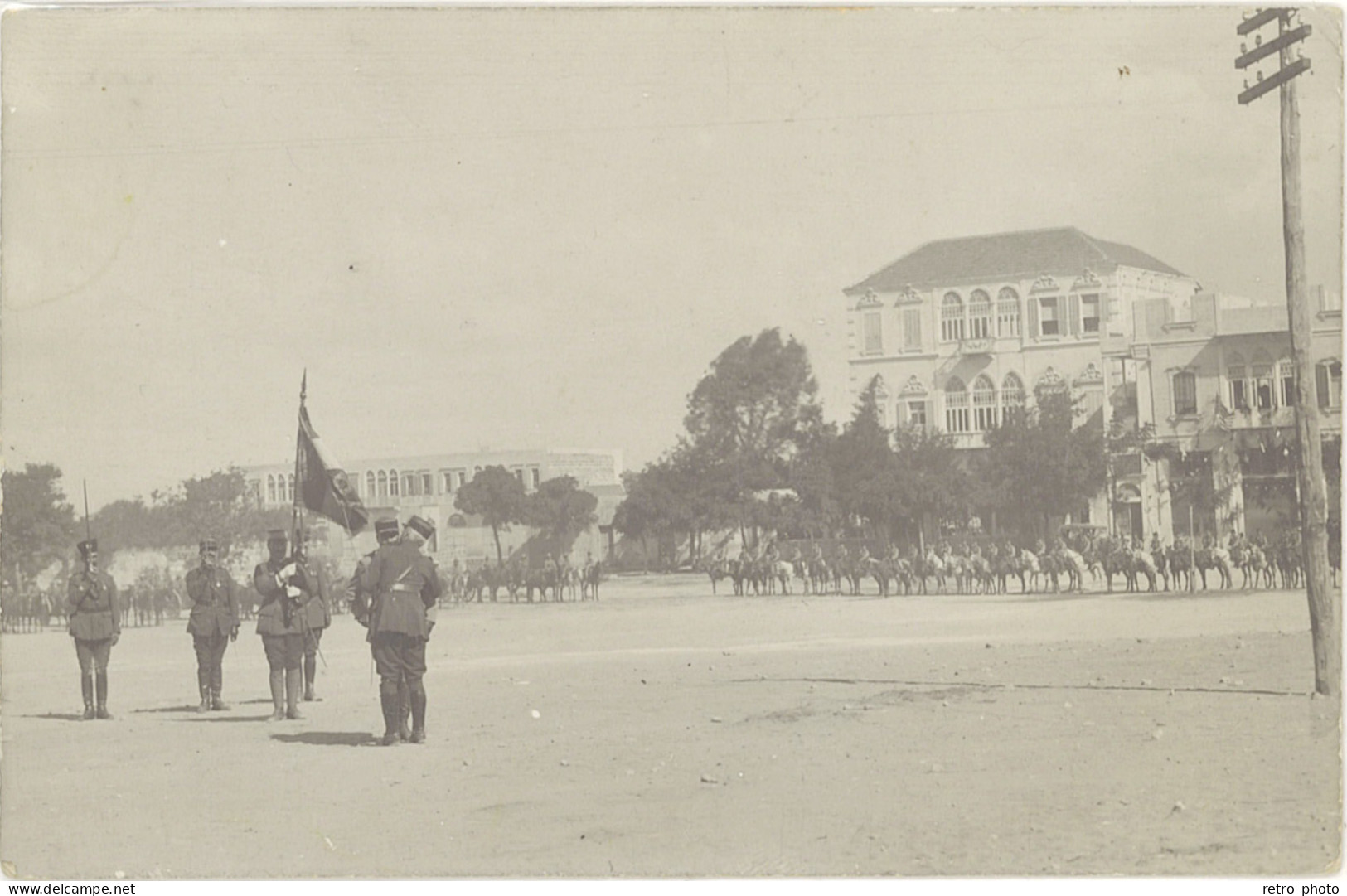 B Liban – Carte-photo Tripoli 14 Juillet 1920 – Cérémonie… - Liban