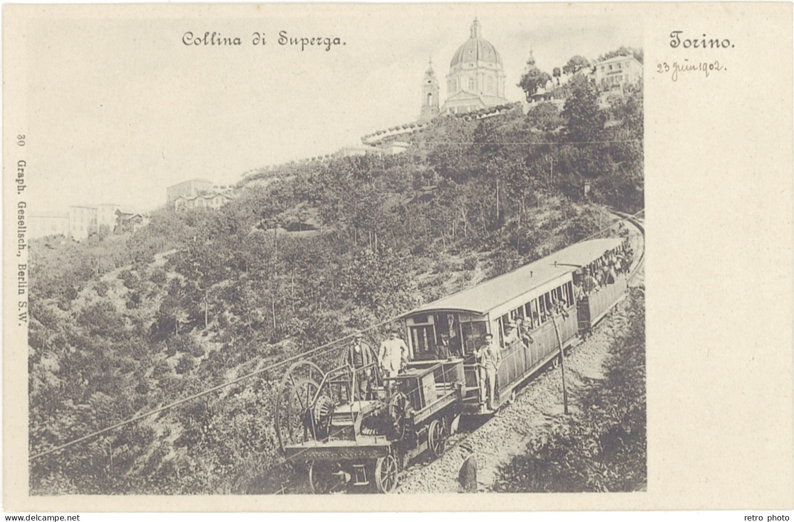 TB Italie – Torino – Collina Di Superga ( Train, 1902 ) - Autres & Non Classés