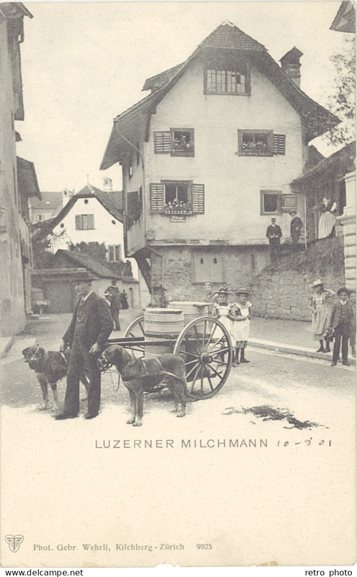 B Suisse – Luzerner Milchmann ( Attelage Chiens ) - Lucerna