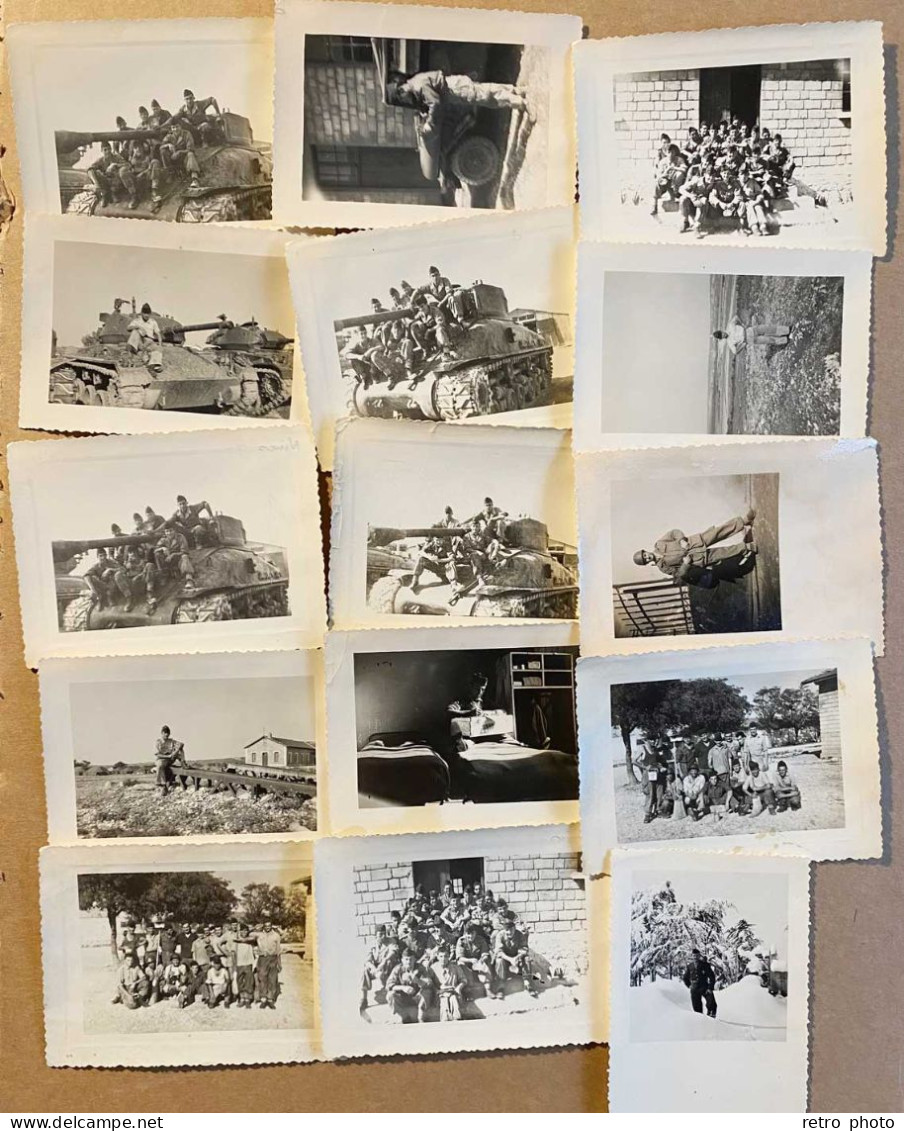 TB/B/LD 15 Photos Camp Des Garrigues Nîmes 1955, Tanks, Soldats … - War, Military