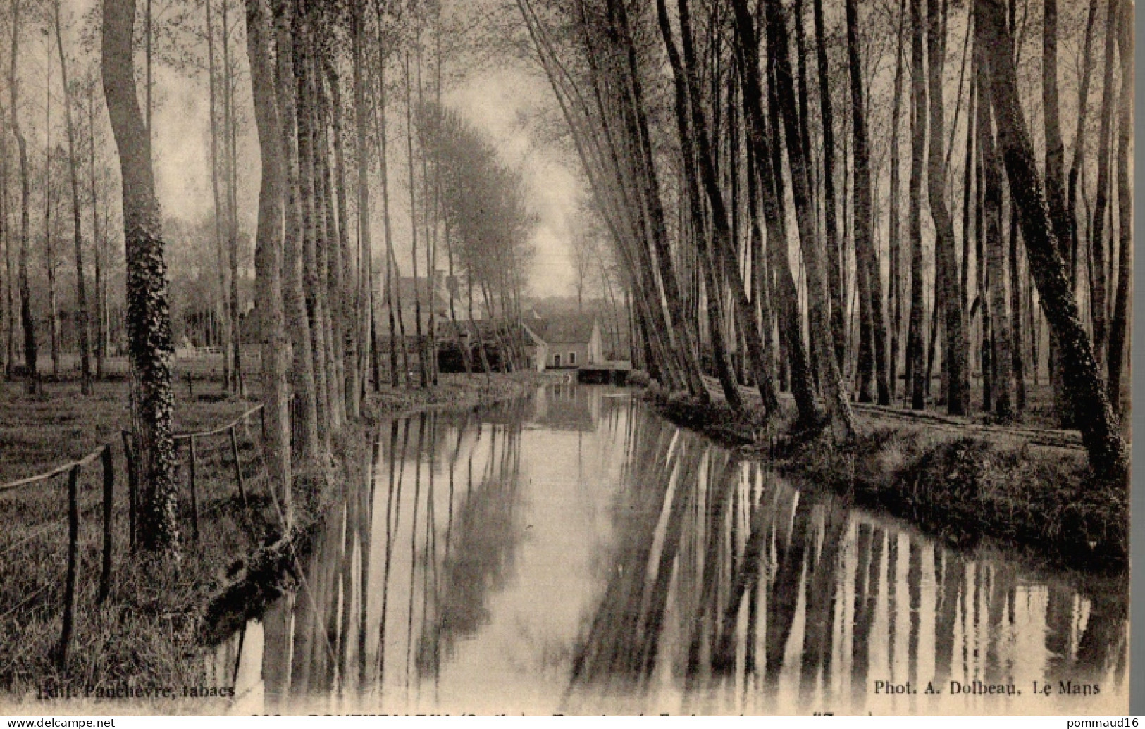 Lot De 2 CPA Pontvallain Domaine De Fautreau (vue Sur L'Aune) - Pontvallain