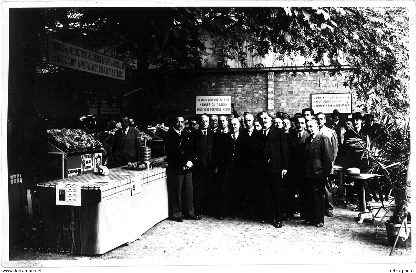 TB Grande Photo Grimaud Toulouse – Syndicat Des Producteurs De Raisin De Table De L’Hérault ( Luchon ?) - Places