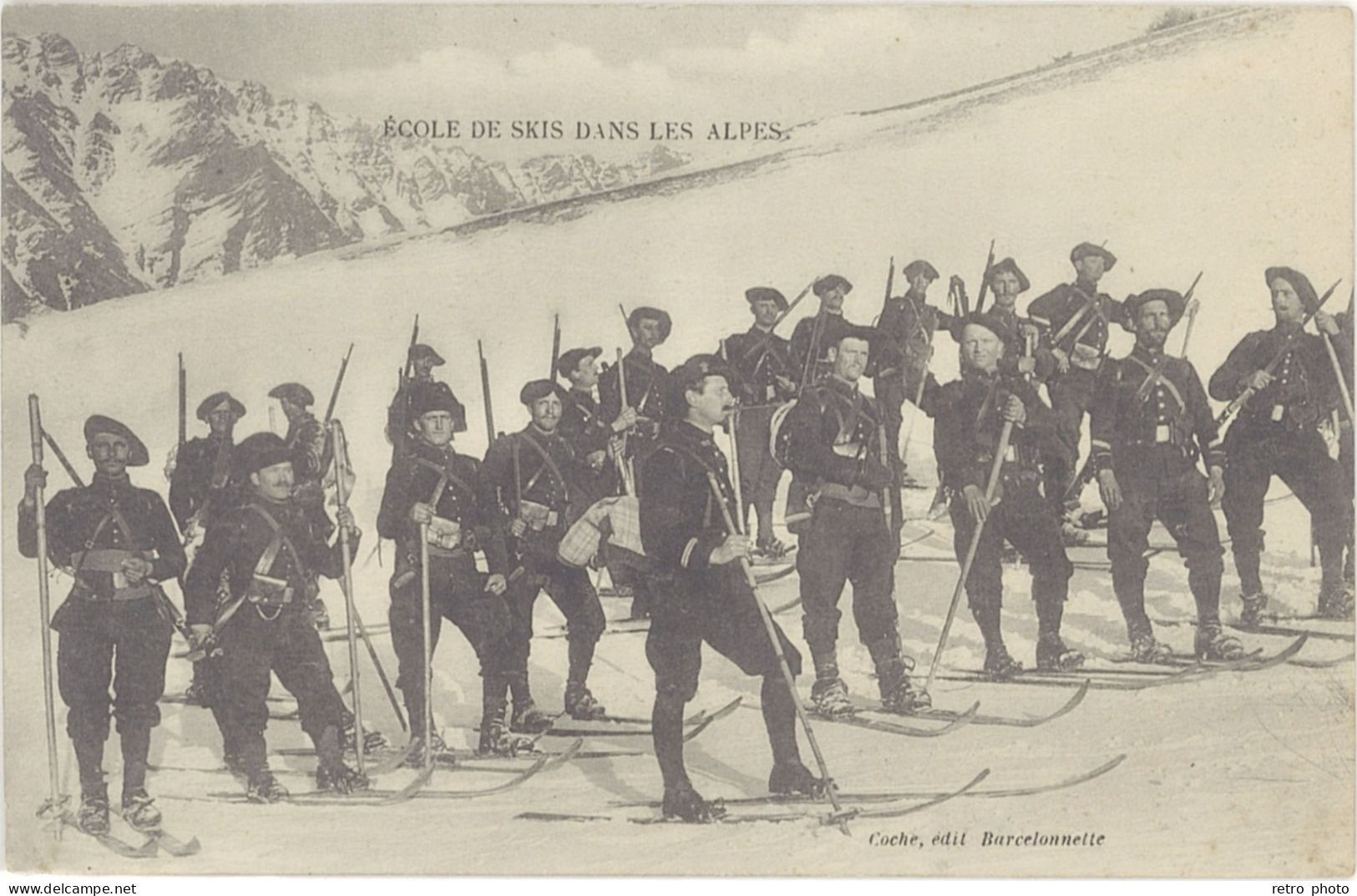 B Militaire – Ecole De Skis Dans Les Alpes – Chasseurs-Alpins - Sonstige & Ohne Zuordnung