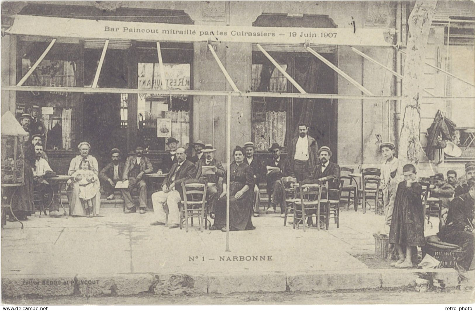 B 11 – Narbonne – Bar Paincourt Mitraillé Par Les Cuirassiers … - Narbonne