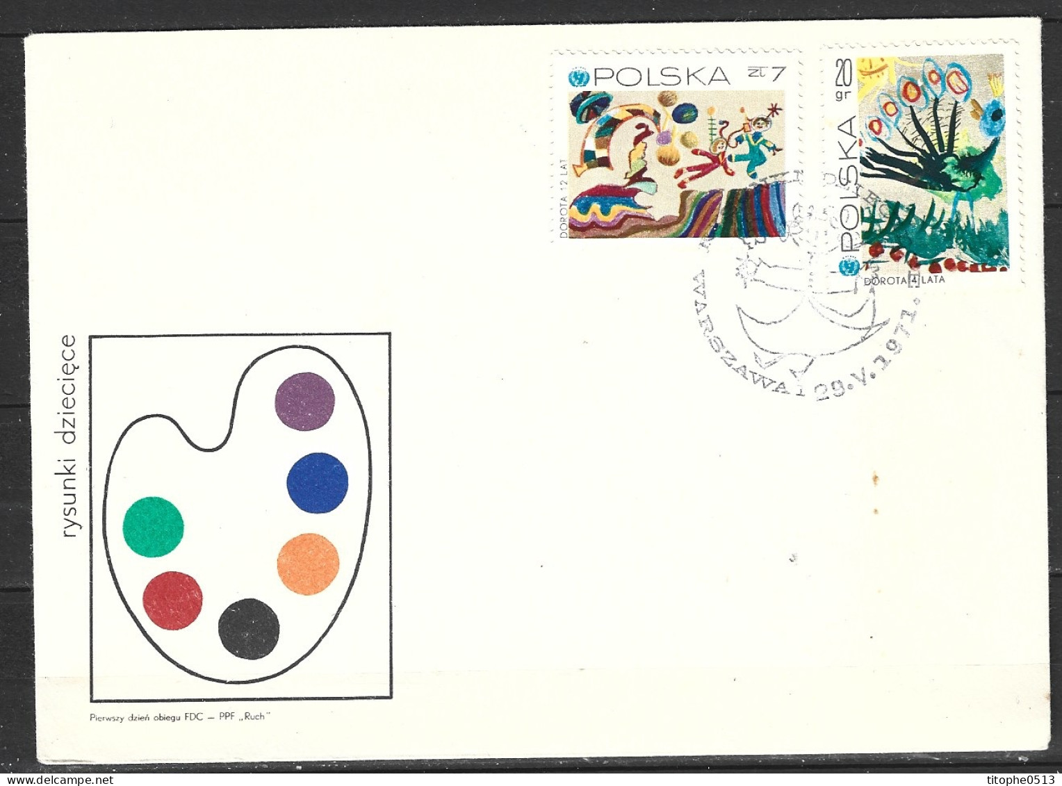 POLOGNE. N°1926 De 1971 Sur Enveloppe 1er Jour. Paon. - Pfauen