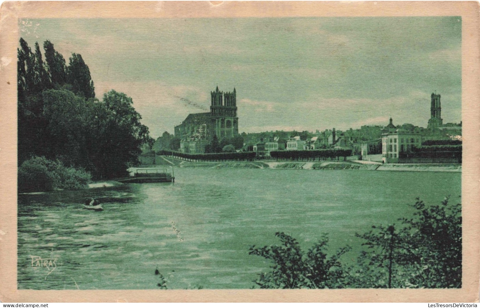 FRANCE - Mantes-sur-Seine - Vue Générale Prise Des îles - Quai De La Tour - Carte Postale Ancienne - Mantes La Ville