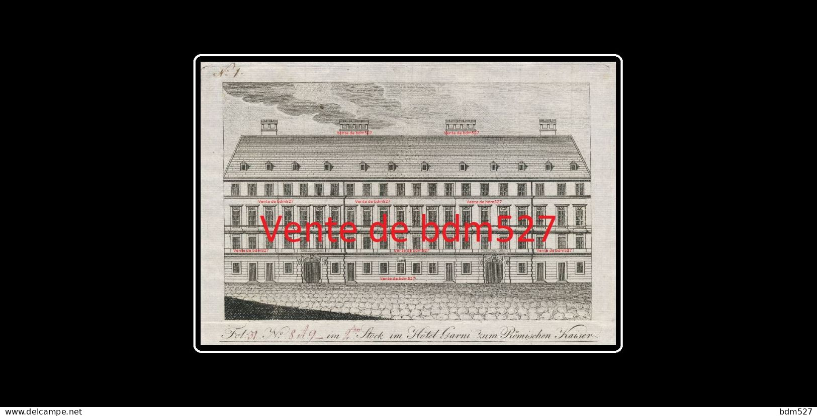 WIEN  " Hôtel Zum Römischen Kaiser ", 1805.( Prise De Vienne Par Murat & Lannes. ). - Autriche