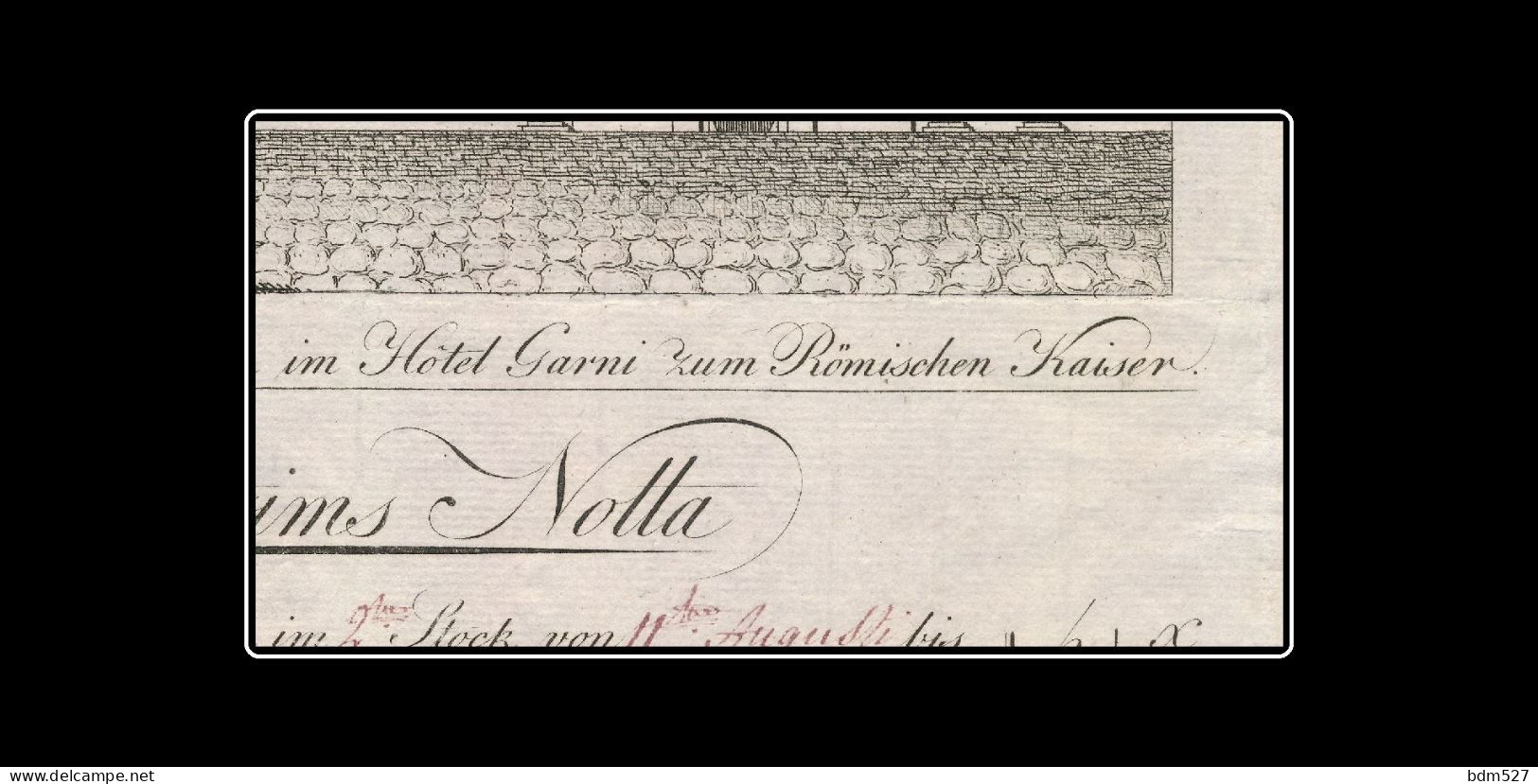 WIEN  " Hôtel Zum Römischen Kaiser ", 1805.( Prise De Vienne Par Murat & Lannes. ). - Österreich