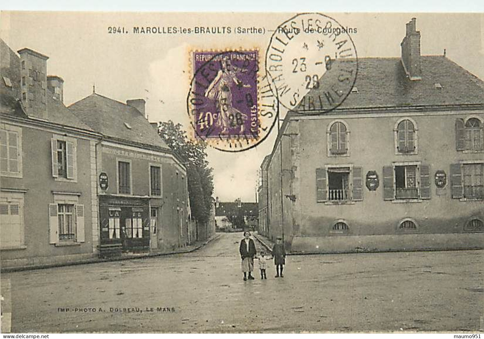 72 MAROLLES LES BRAULTS - ROUTE DE COURGAINS - Marolles-les-Braults