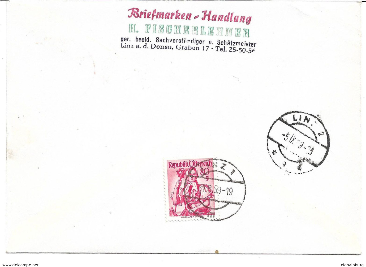 2362a: AUA- Erstflug Wien- Bukarest 2.9.1959 - Storia Postale