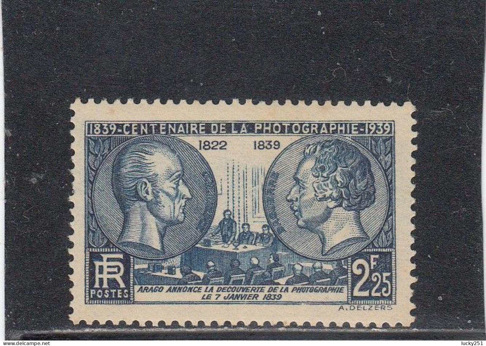 France - Année 1939 - Neuf** - N°YT 425** - Centenaire De La Photographie - Unused Stamps