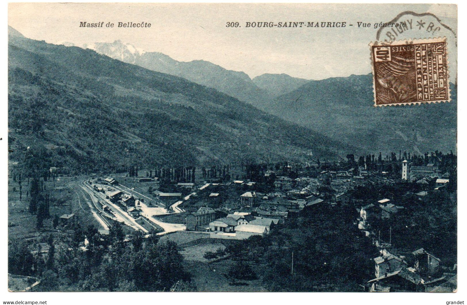 BOURG SAINT MAURICE - VUE GENERALE - 1931  . - Bourg Saint Maurice