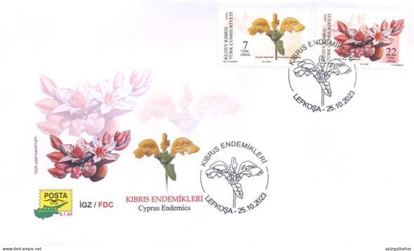 2023 - PLANTS - CYPRUS ENDEMICS - FDC - Piante Medicinali