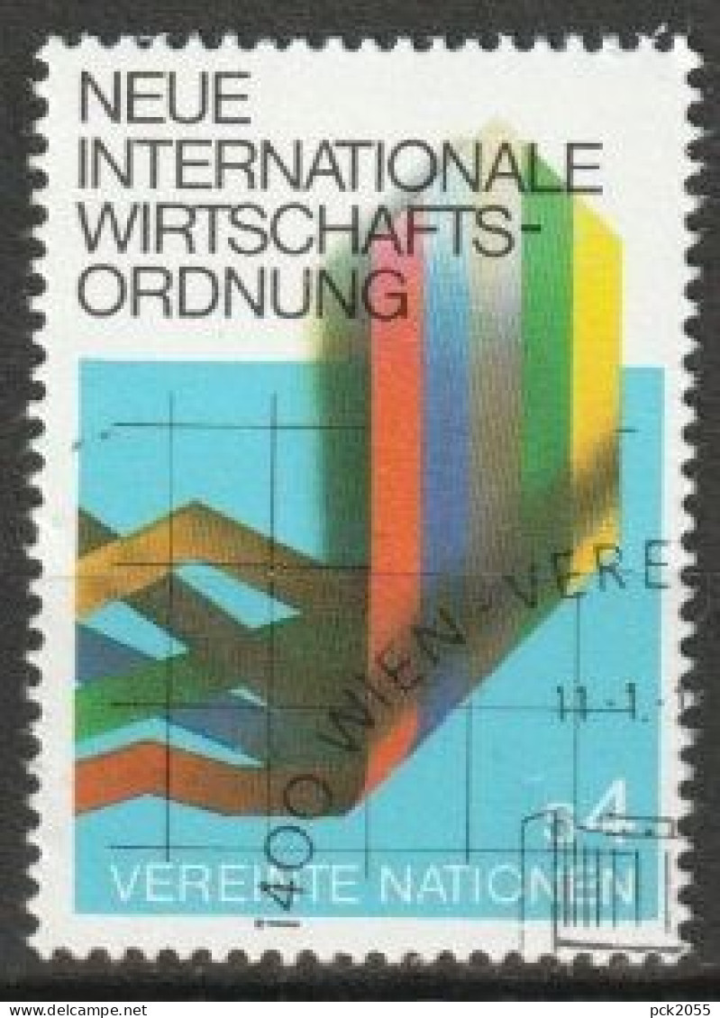 UNO Wien 1980 MiNr.7 O Gest. Intern. Wirtschaftsordnung ( 1650) Günstige Versandkosten - Oblitérés