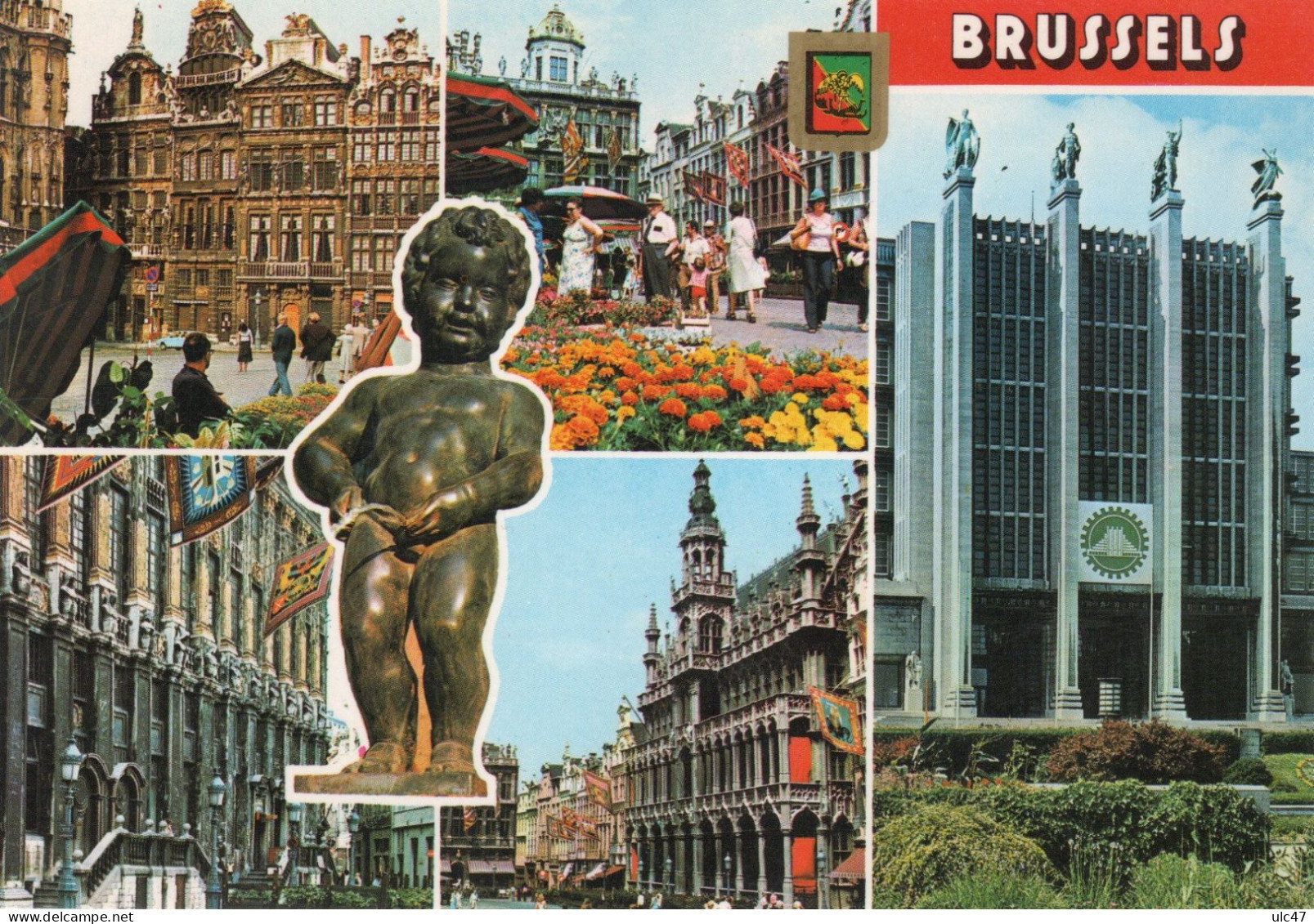 - BRUSSELS. - Un Bonjour De Bruxelles - Groeten Uit Brussel - Scan Verso - - Panoramische Zichten, Meerdere Zichten