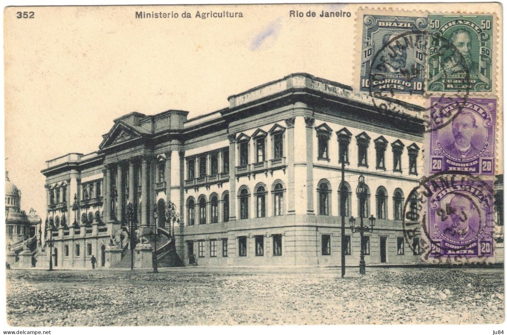 Brésil - Rio De Janeiro - Rio De Janeiro - Ministerio Da Agricultura - Carte Postale Pour Alger (Algérie) - ​​​​​​​1914 - Lettres & Documents