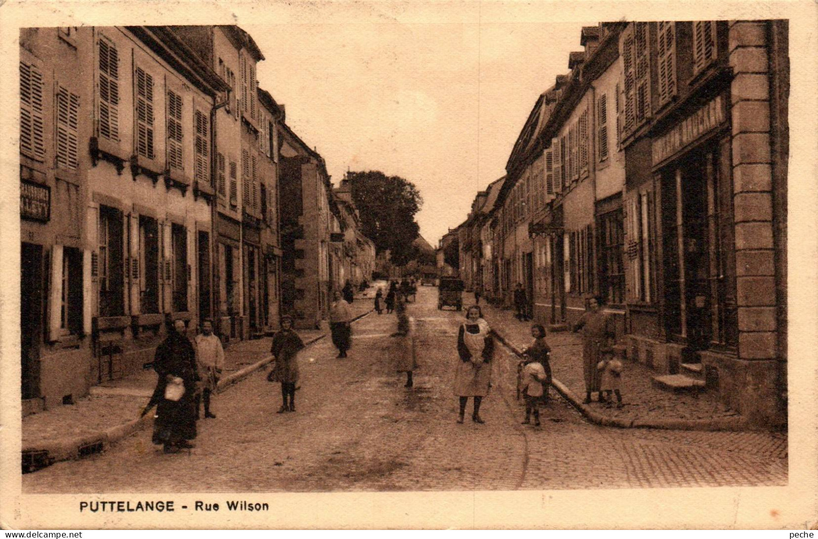 N°114820 -cpa Putelange -rue Wilson- - Puttelange