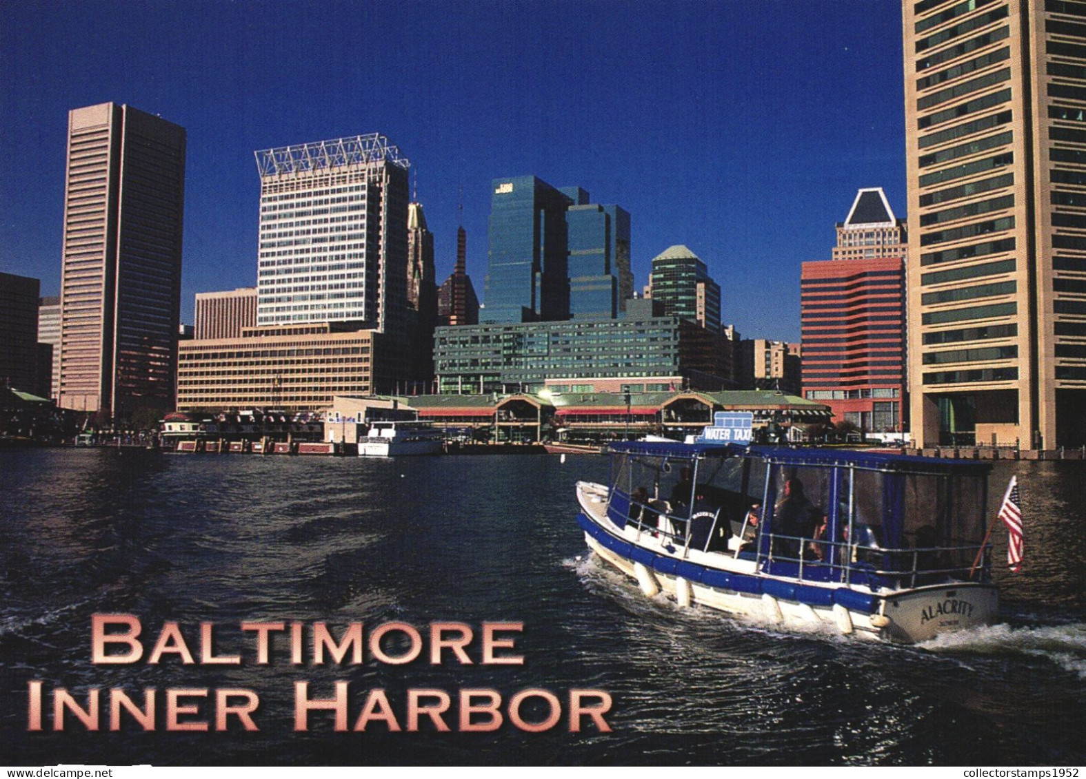 BALTIMORE, INNER HARBOR, PORT, BOAT, SKYLINE, ARCHITECTURE, UNITED STATES - Baltimore