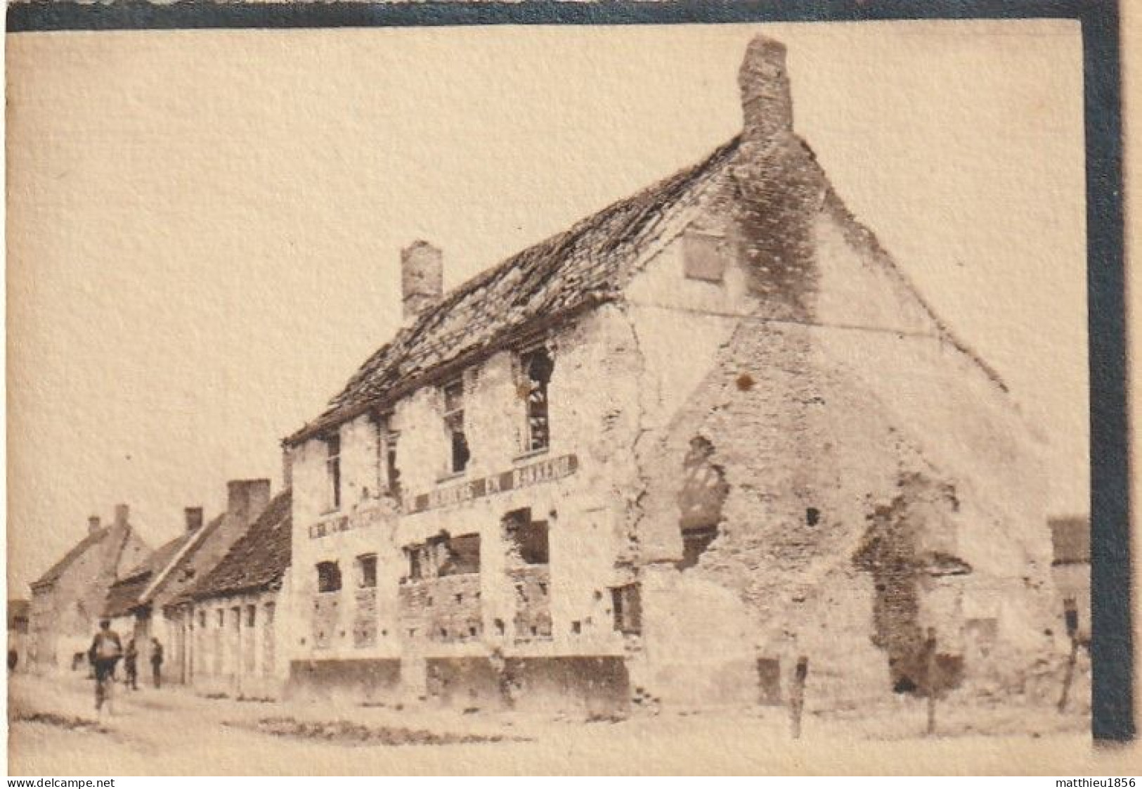 Photo 1916 NIEUCAPELLE (Nieuwkapelle, Diksmuide) - Une Rue (A252, Ww1, Wk 1) - Diksmuide