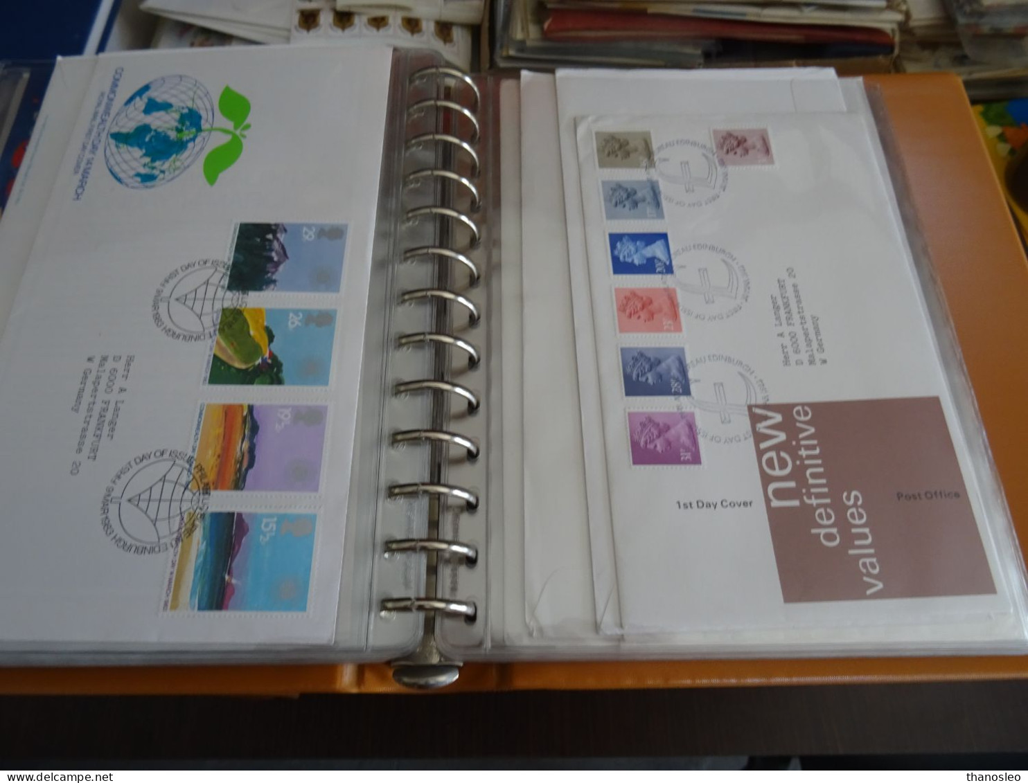 Great Britain 1972-1994 FDC Collection Almost Complete in 8 Lindner albums with slipcase VF