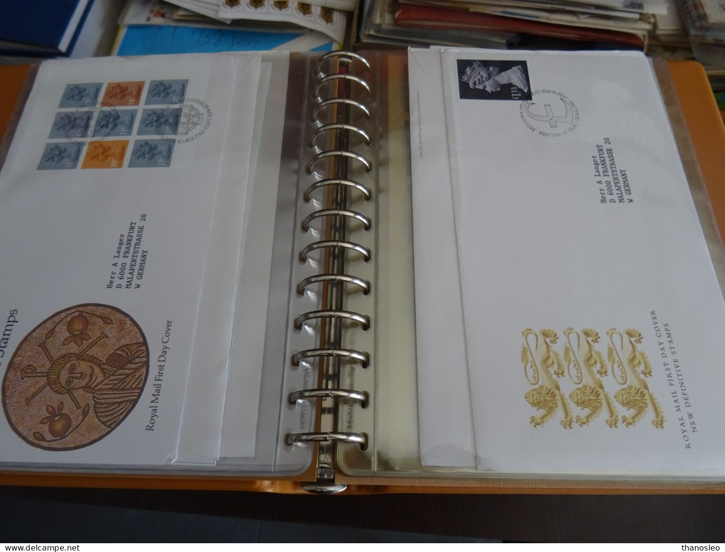 Great Britain 1972-1994 FDC Collection Almost Complete in 8 Lindner albums with slipcase VF